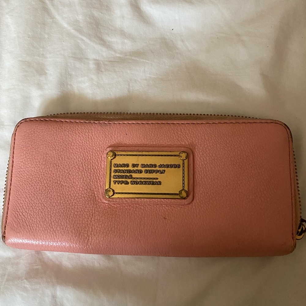 Pink, long, Marc Jacobs wallet